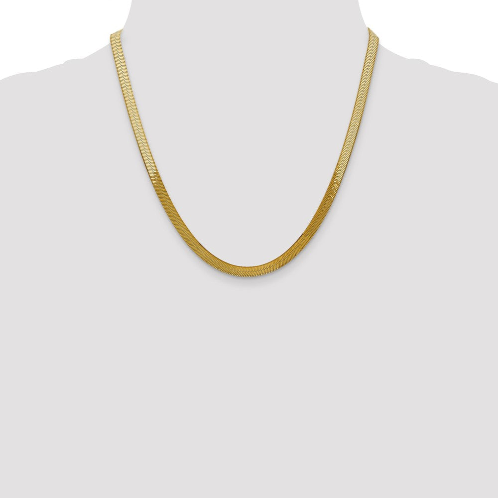 14k 5mm Silky Herringbone Chain (9.82 grams)