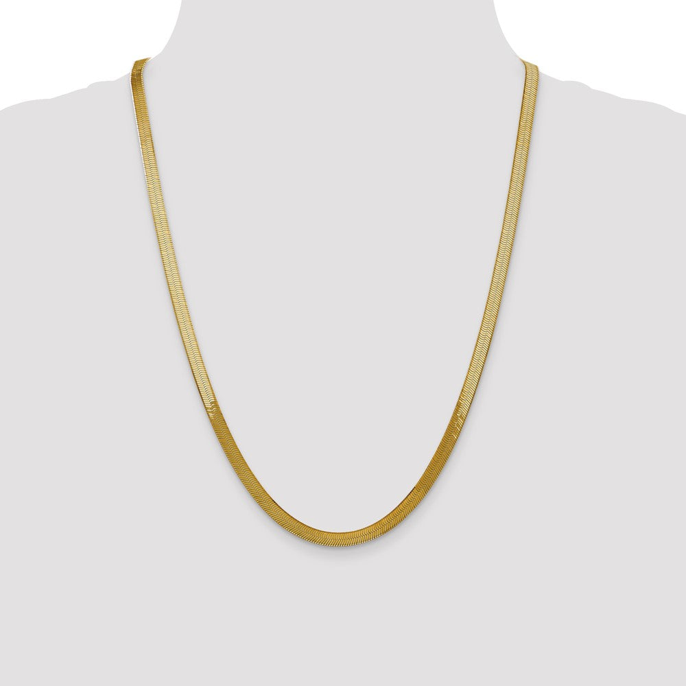 14k 5mm Silky Herringbone Chain (9.82 grams)