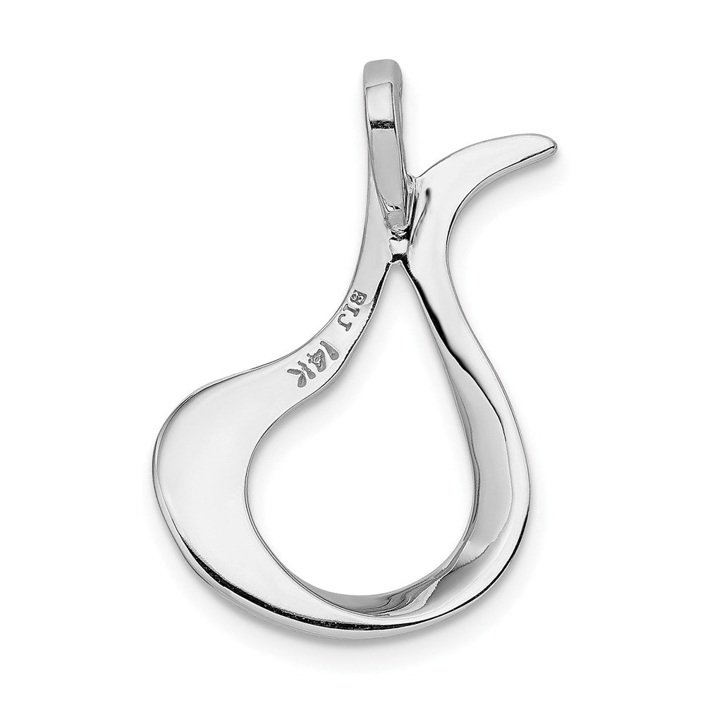 14k White Gold 19 mm Slide (3.15 grams)