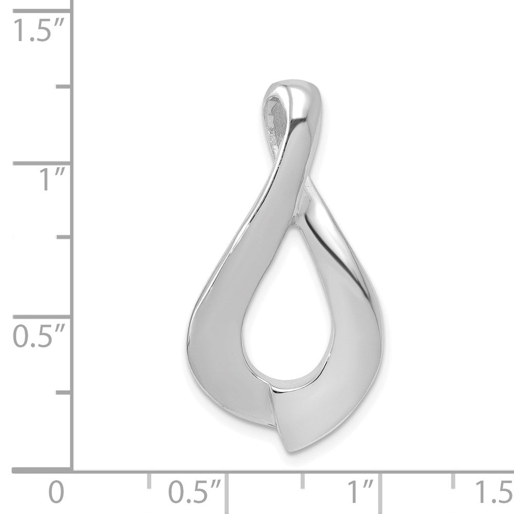 14k White Gold 16 mm Slide (4 grams)