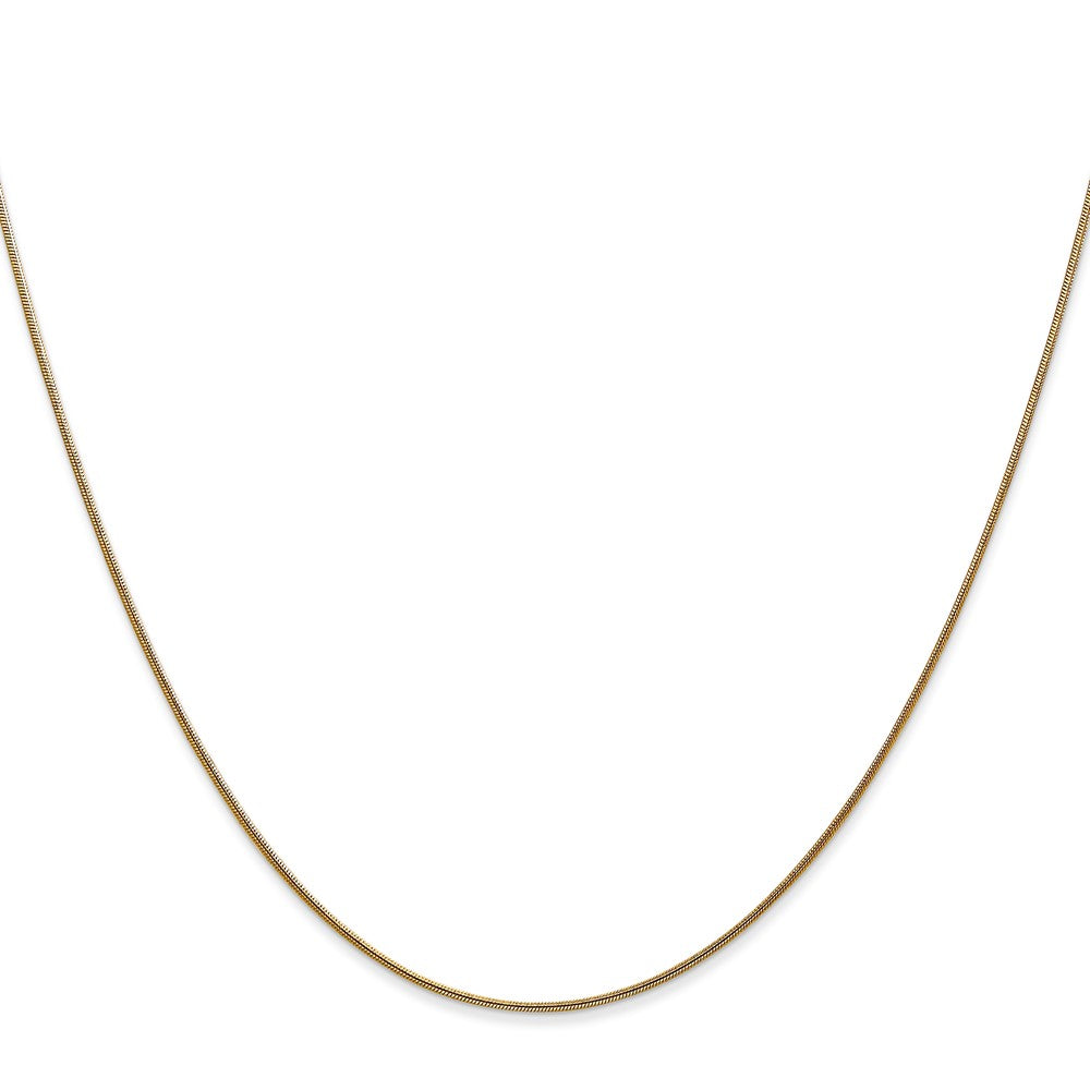 14k .8mm Round Snake Chain (2.37 grams)