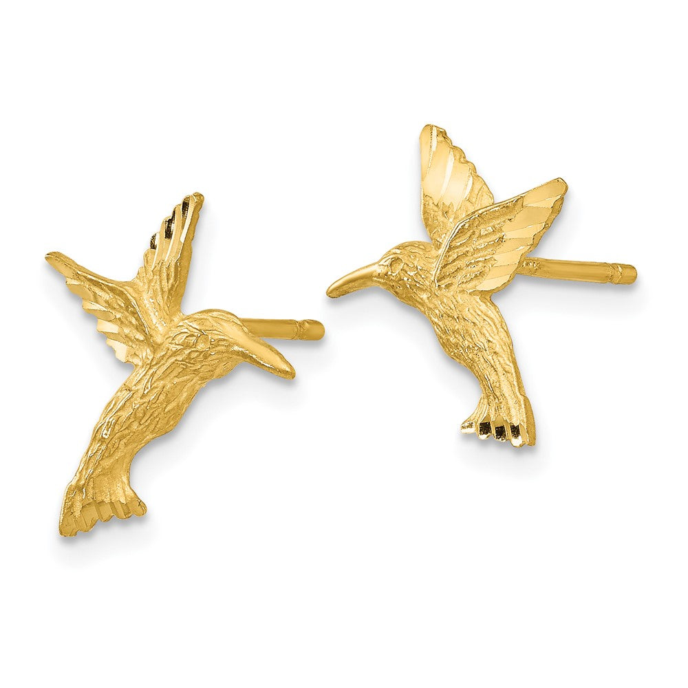 14k Yellow Gold 12 mm ngbird Earrings (0.99 grams)