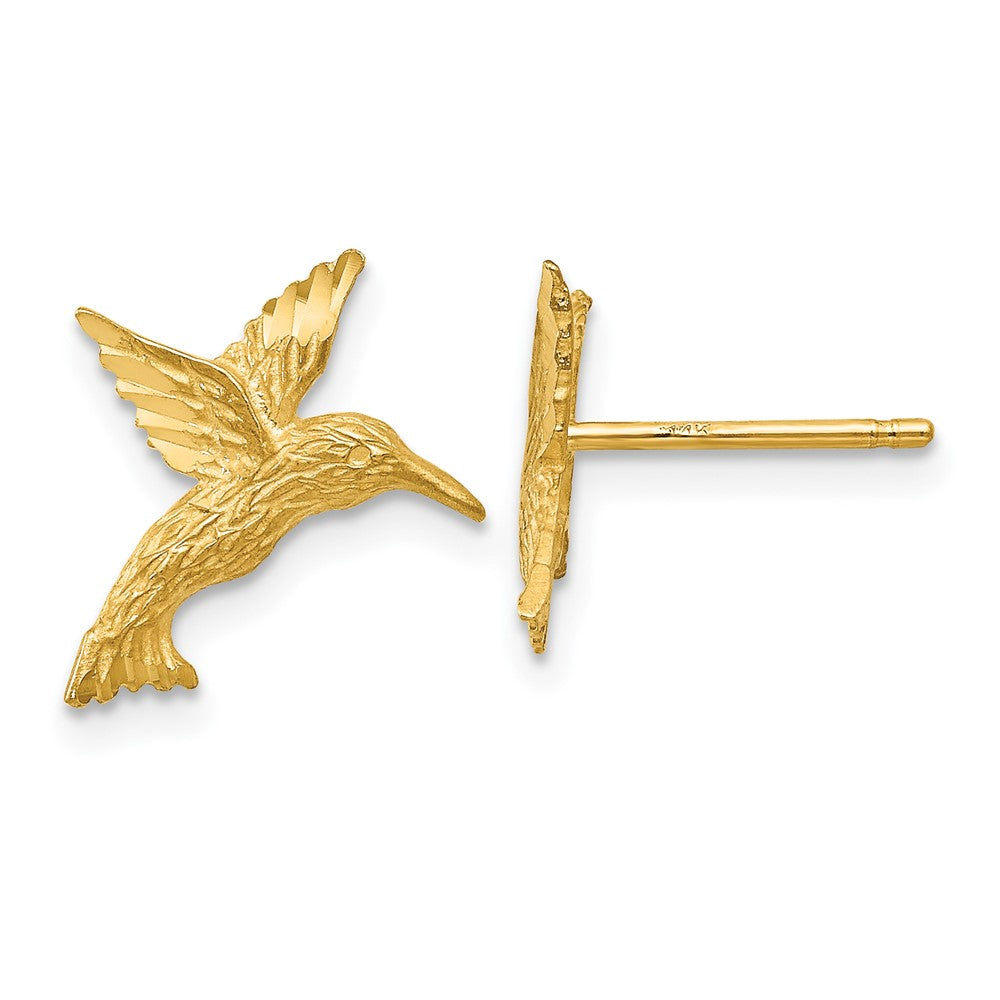 14k Yellow Gold 12 mm ngbird Earrings (0.99 grams)