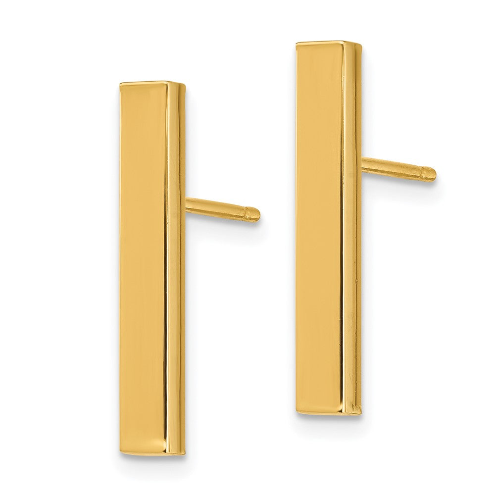 14k Yellow Gold 3.23 mm Post Earrings (1.22 grams)