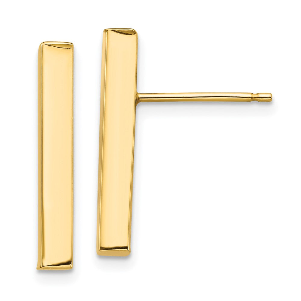 14k Yellow Gold 3.23 mm Post Earrings (1.22 grams)