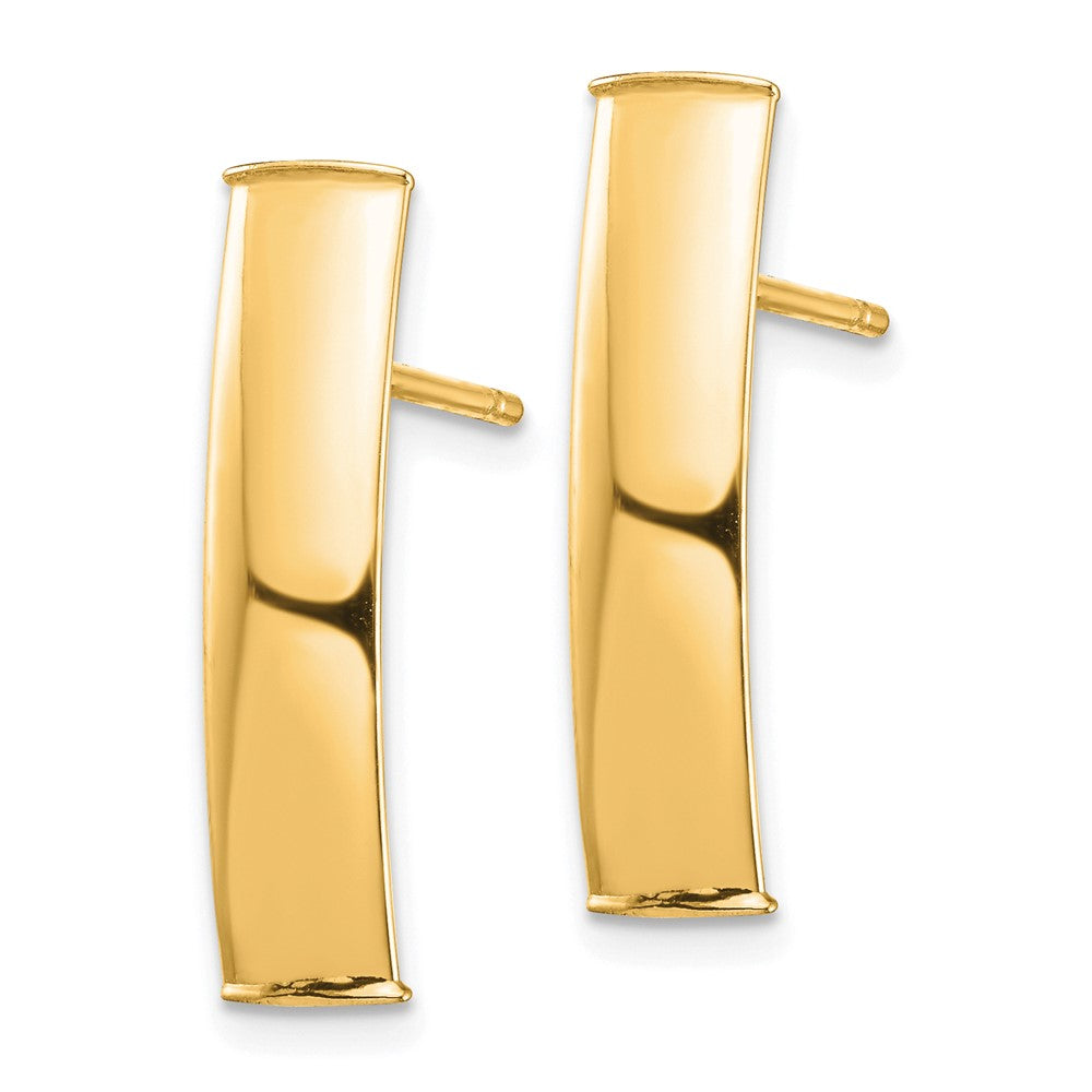 14k Yellow Gold 5.04 mm Post Earrings (1.23 grams)