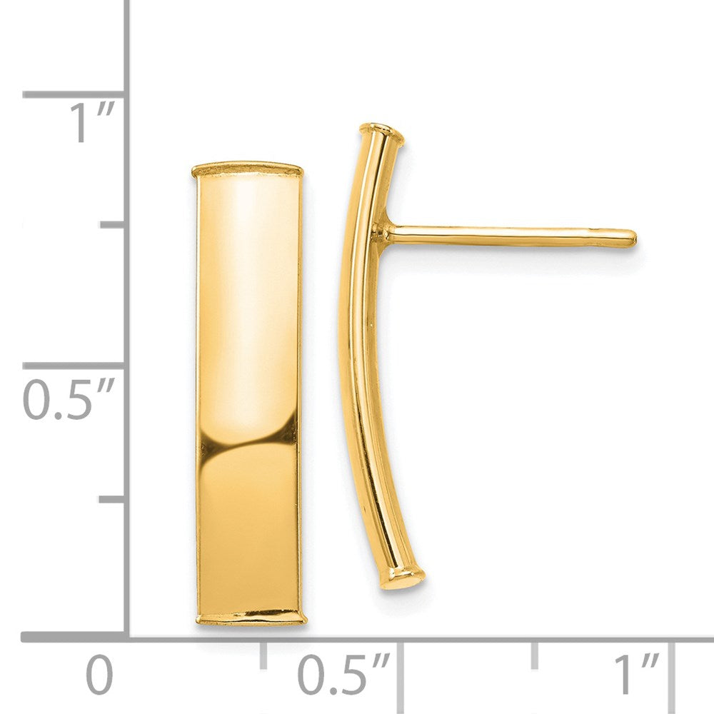 14k Yellow Gold 5.04 mm Post Earrings (1.23 grams)