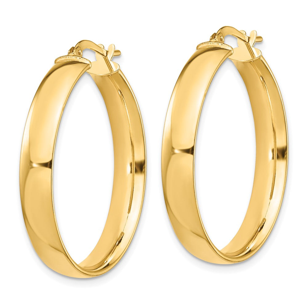 14k Yellow Gold 30 mm Hoop Earrings (3.43 grams)