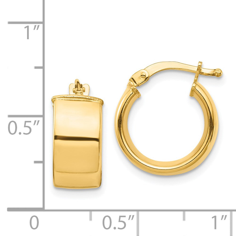 14k Yellow Gold 14 mm Hoop Earrings (2.18 grams)