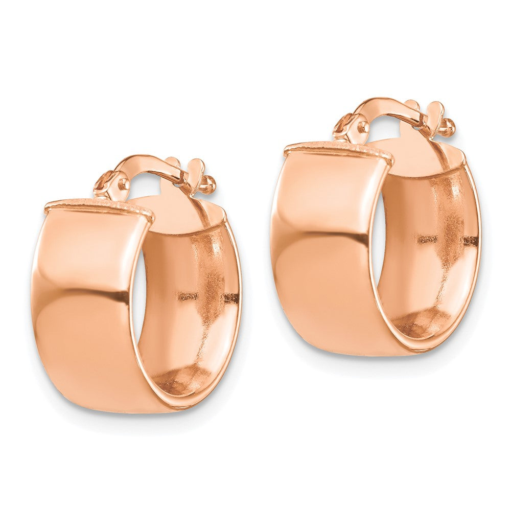 14k Rose Gold 14 mm Hoop Earrings (2.08 grams)