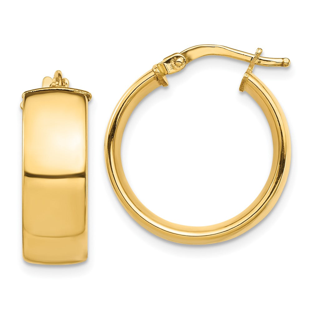 14k Yellow Gold 19 mm Hoop Earrings (2.7 grams)