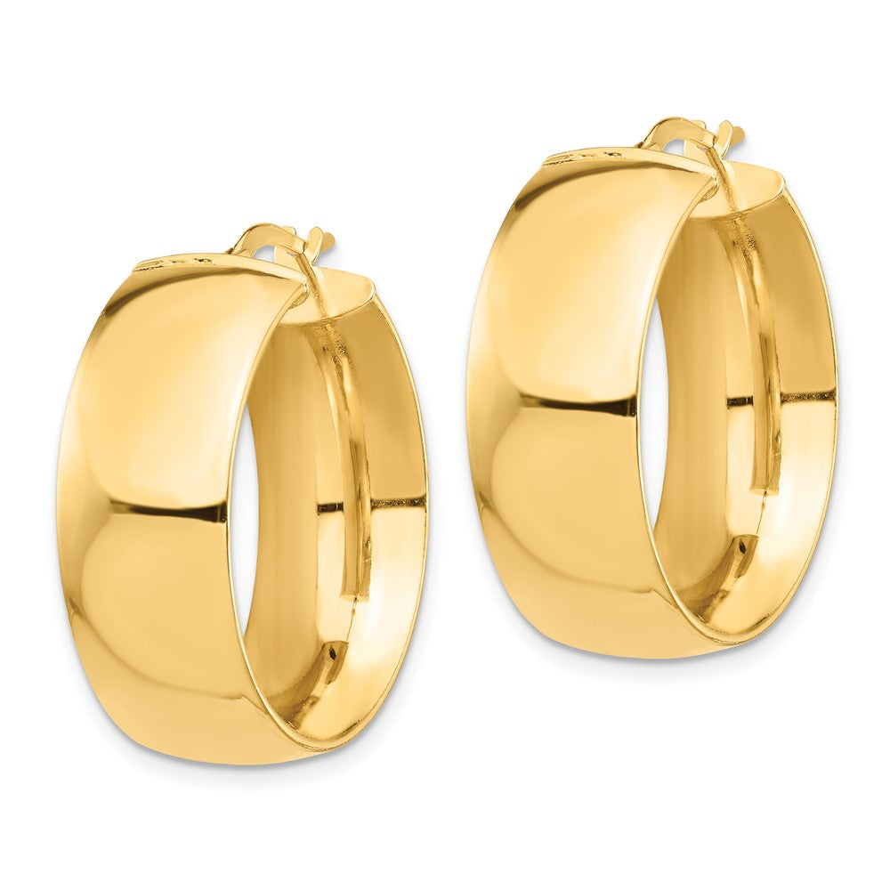 14k Yellow Gold 25.65 mm Hoop Earrings (7.45 grams)