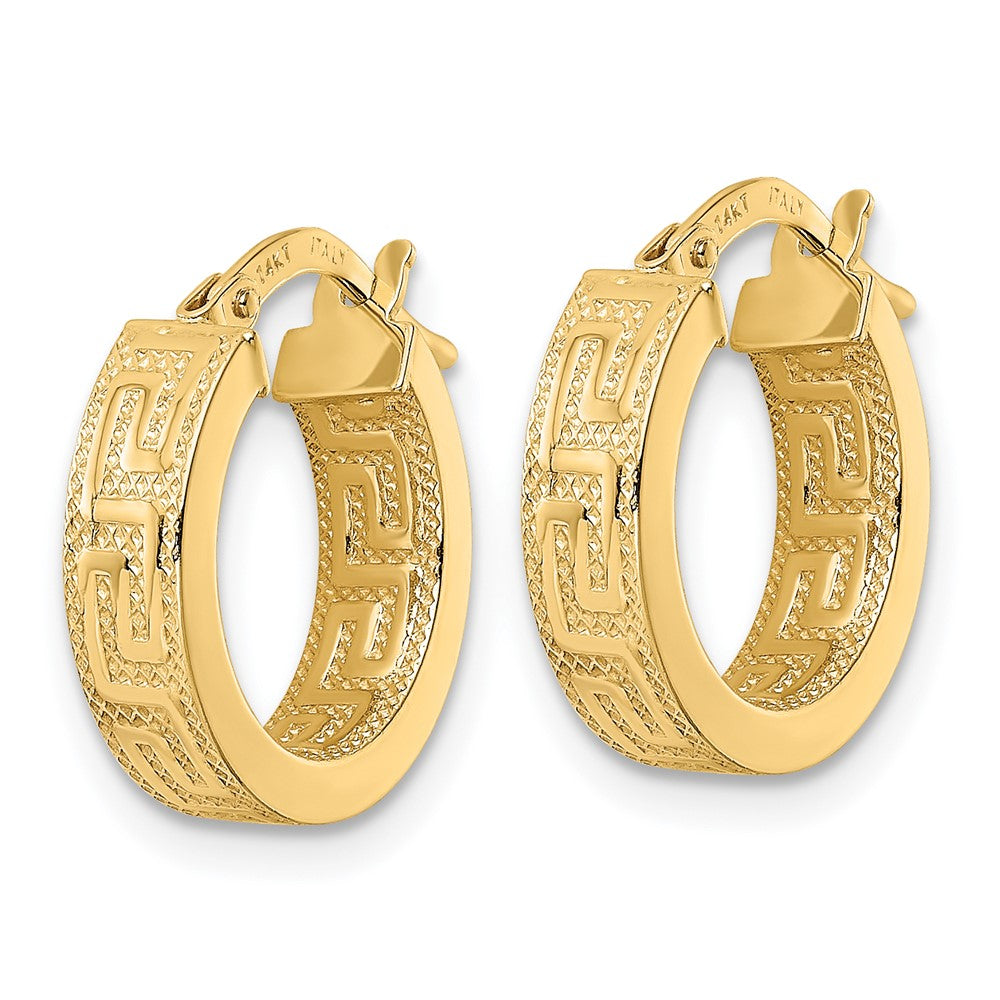 14k Yellow Gold 14.95 mm Polished Hoop Earrings (1.64 grams)