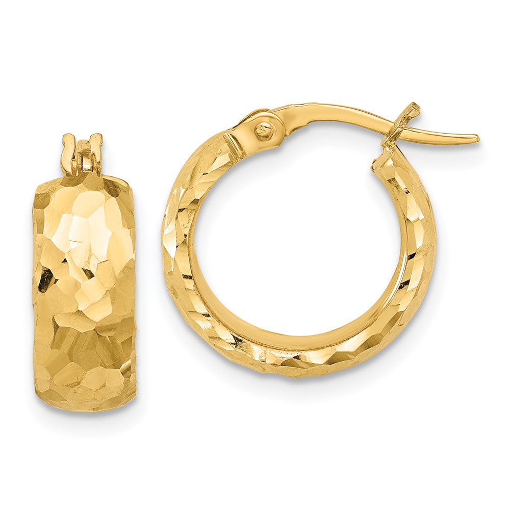 14k Yellow Gold 15.5 mm Hoop Earrings (2.68 grams)