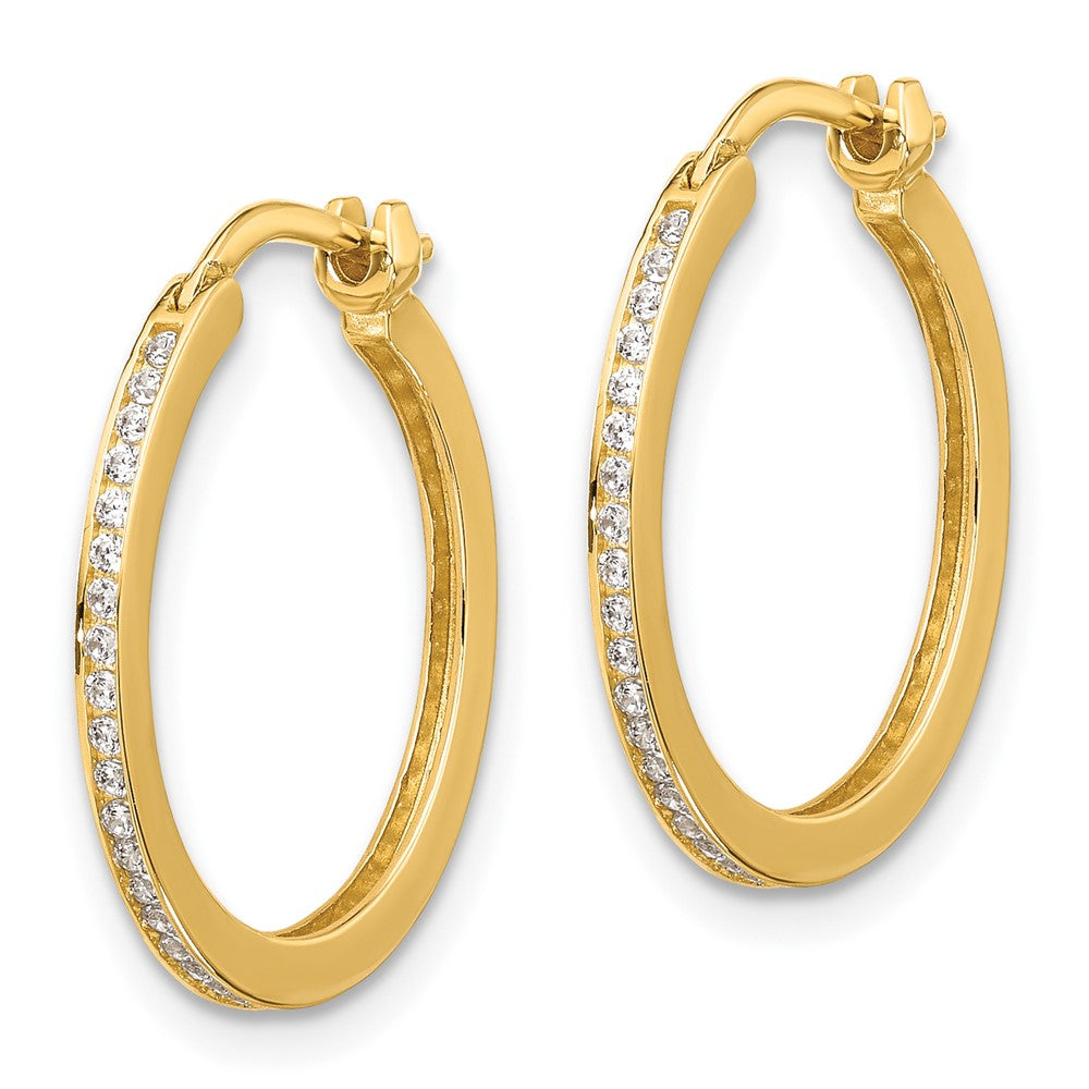 14k Yellow Gold 19.7 mm Small Hoop Earrings (2.42 grams)