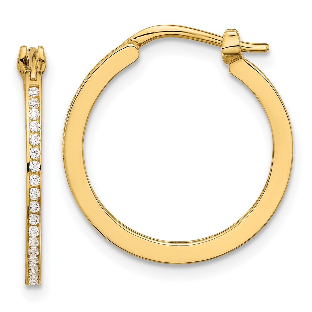 14k Yellow Gold 19.7 mm Small Hoop Earrings (2.42 grams)
