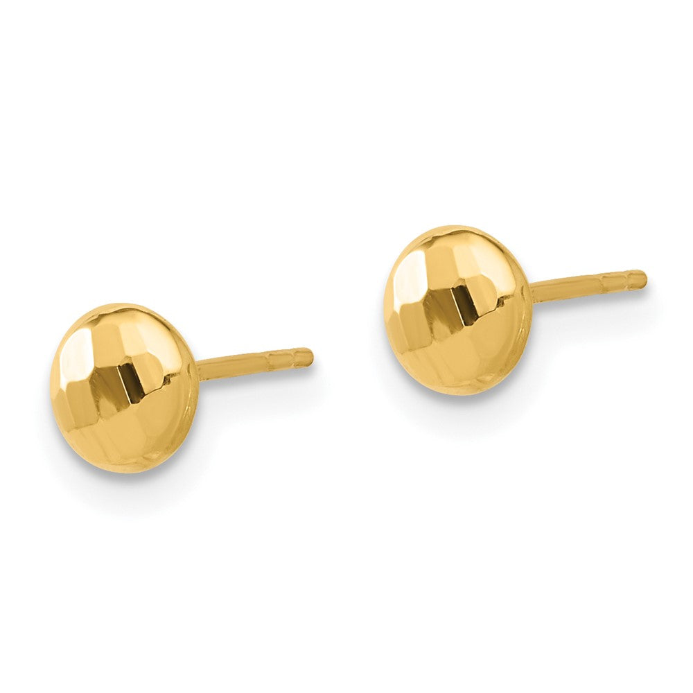 14k Yellow Gold 5.5 mm Button Post Earrings (0.49 grams)