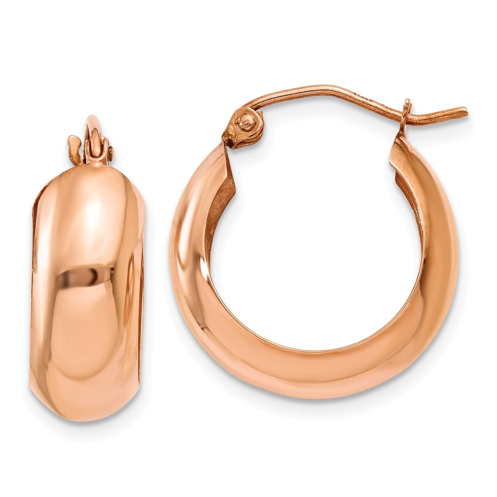 14k Rose Gold 2 mm Hoop Earrings (1.55 grams)