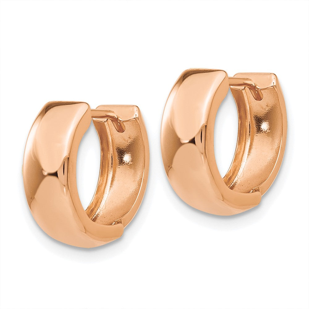 14k Rose Gold 6 mm Rose Gold Hinged Hoop Earrings (1.11 grams)