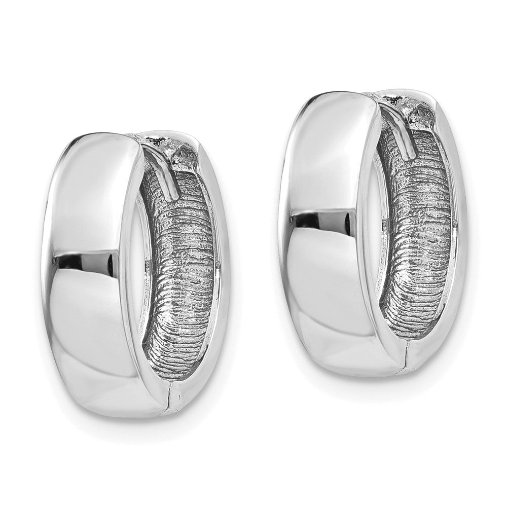 14k White Gold 4 mm Hinged Earrings (2.51 grams)