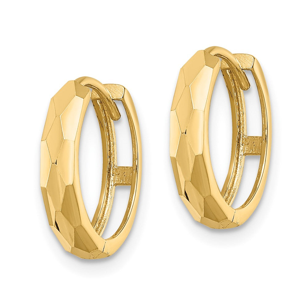 14k Yellow Gold 14.52 mm Hinged Hoop Earrings (1.74 grams)