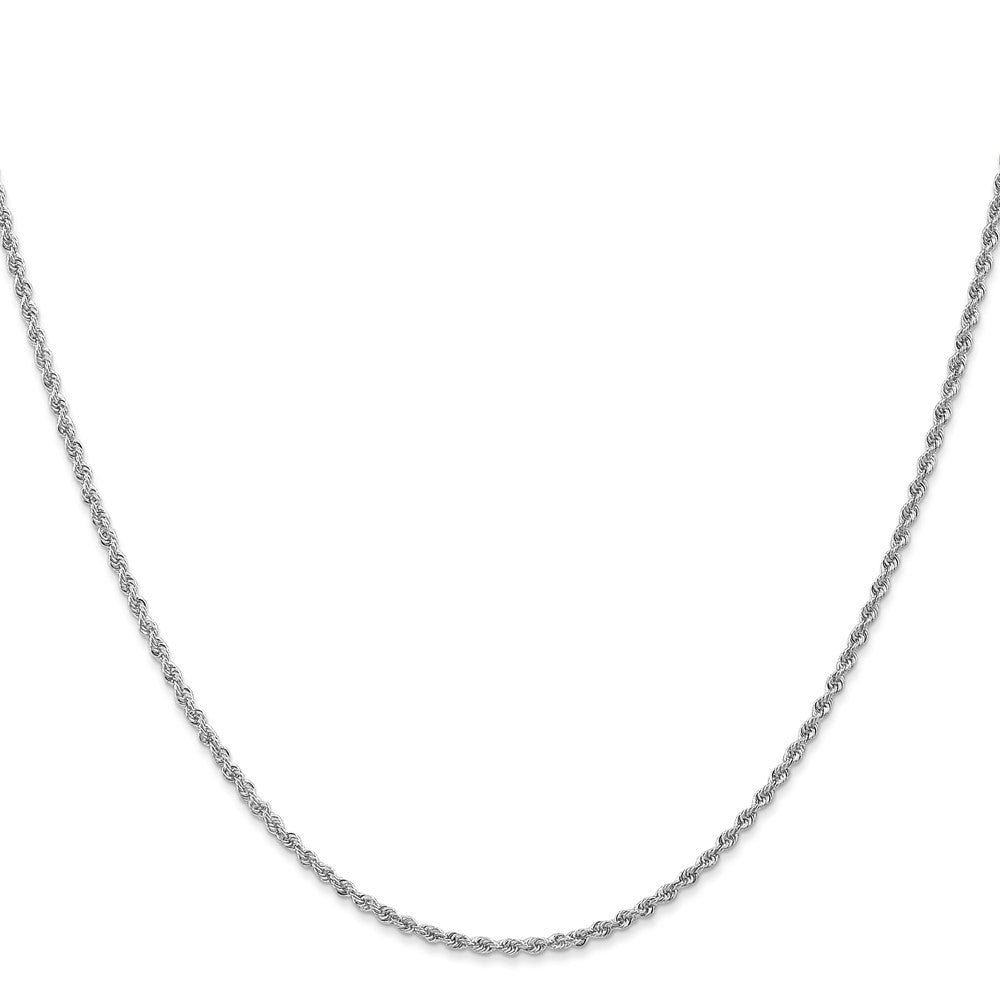 14k WG 1.5mm Regular Rope Chain (3.83 grams)
