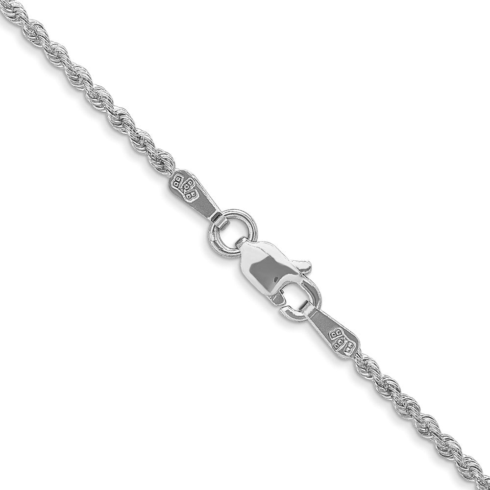 14k WG 1.5mm Regular Rope Chain (3.83 grams)