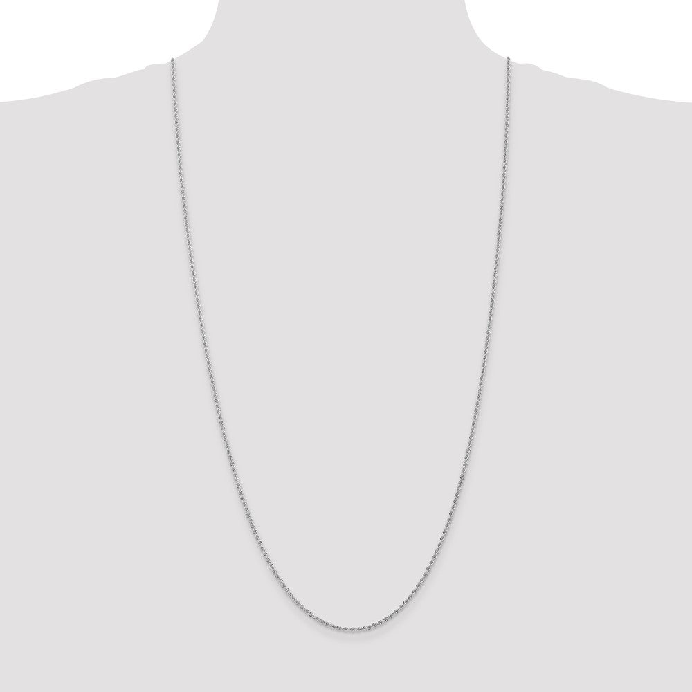 14k WG 1.5mm Regular Rope Chain (3.83 grams)