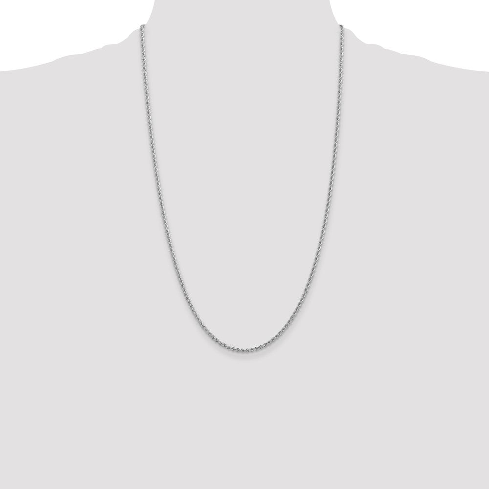 14k WG 2.25mm Regular Rope Chain (6.46 grams)