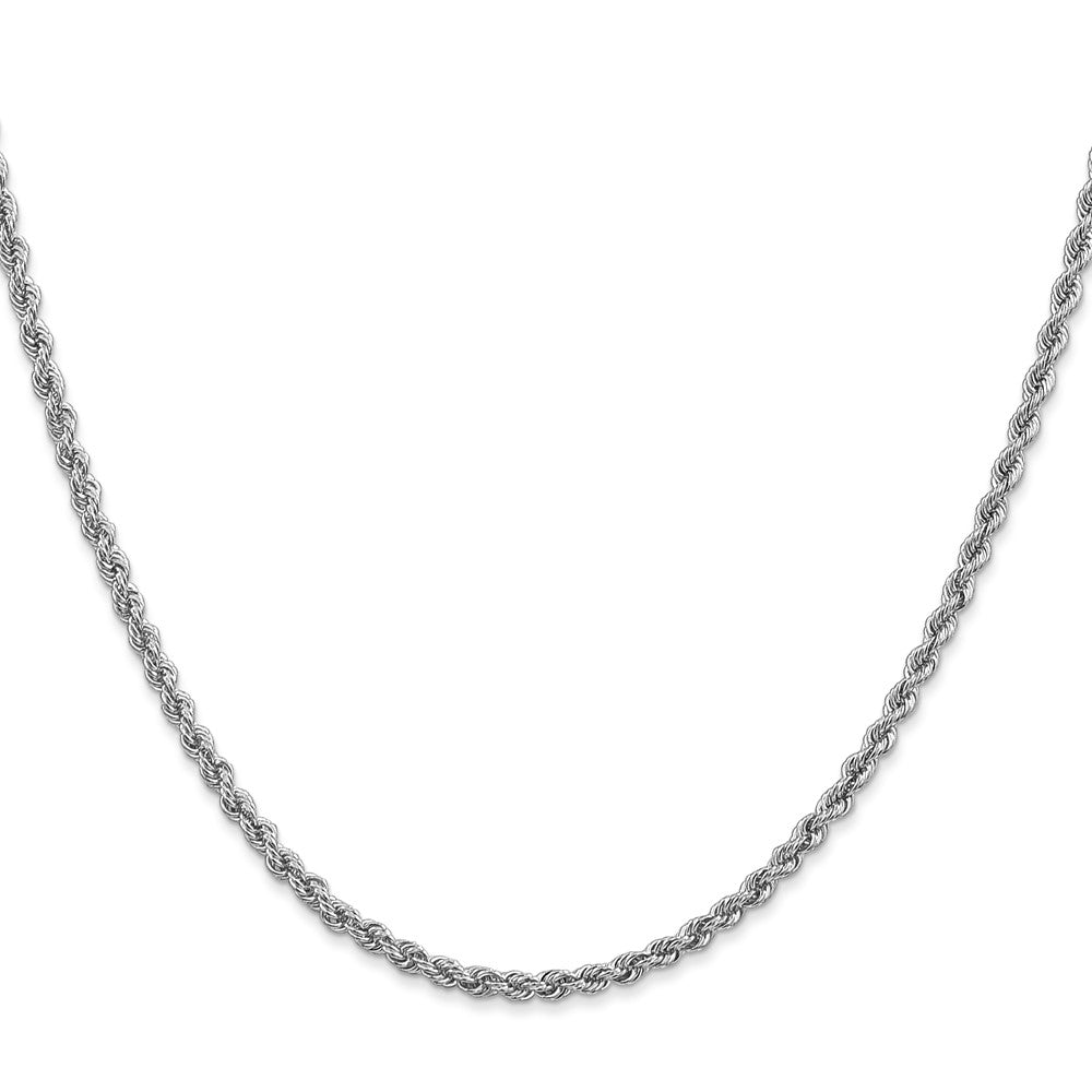14k WG 2.5mm Regular Rope Chain (8.16 grams)
