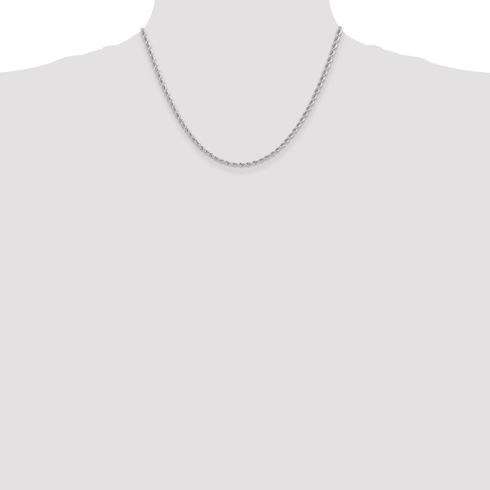 14K WG 2.75mm Regular Rope Chain (11.68 grams)