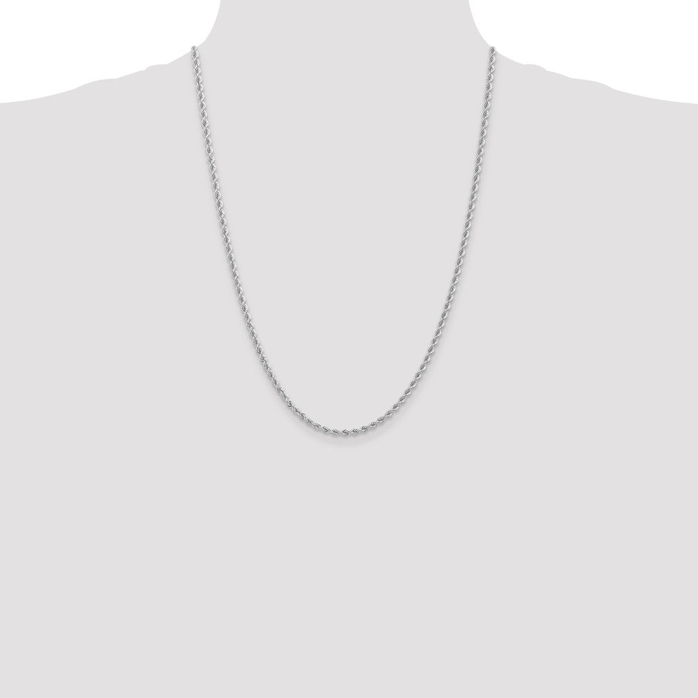 14K WG 2.75mm Regular Rope Chain (11.68 grams)