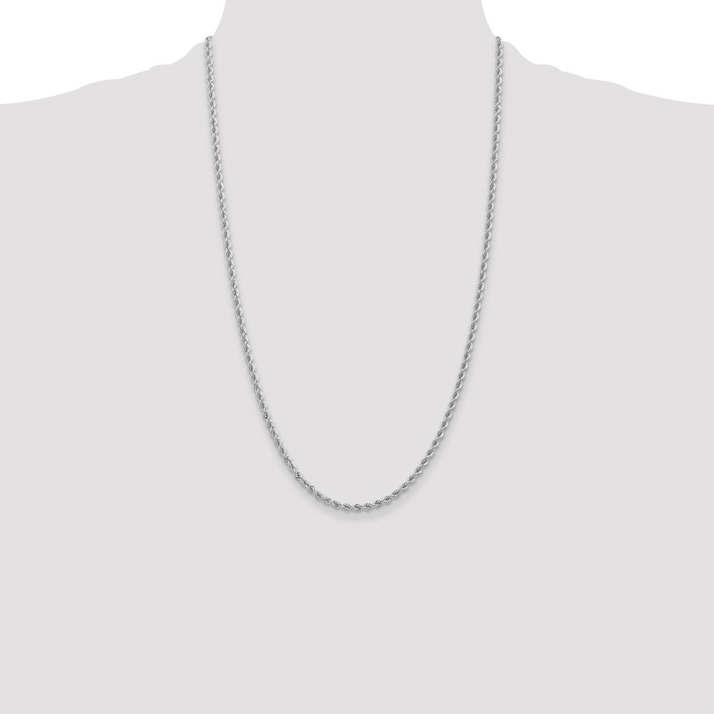 14K WG 2.75mm Regular Rope Chain (11.68 grams)