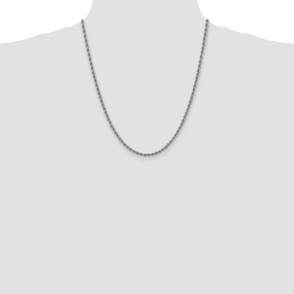 14k WG 3.0mm Regular Rope Chain (15.51 grams)