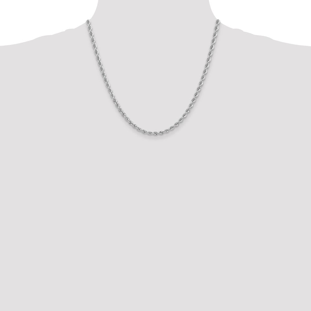 14k WG 4.0mm Regular Rope Chain (24.17 grams)
