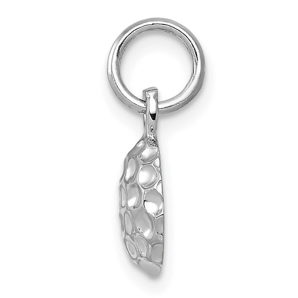 14k White Gold 9 mm Golf Ball Charm (0.75 grams)