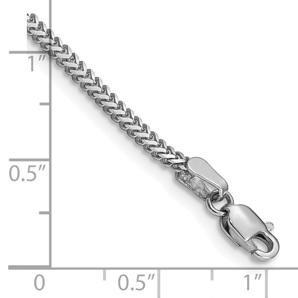 14k WG 1.4mm Franco Chain Bracelet (2.86 grams)