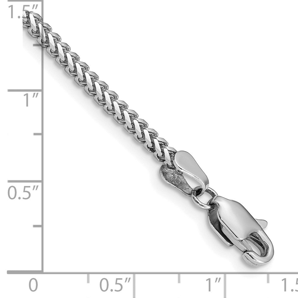 14k WG 2mm Franco Chain Bracelet (5.32 grams)