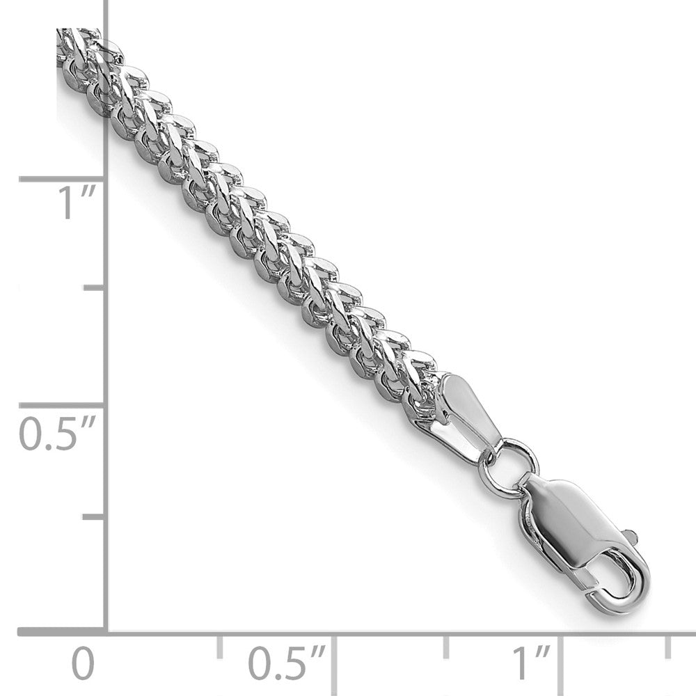 14k WG 2.3mm Franco Chain Bracelet (6.57 grams)