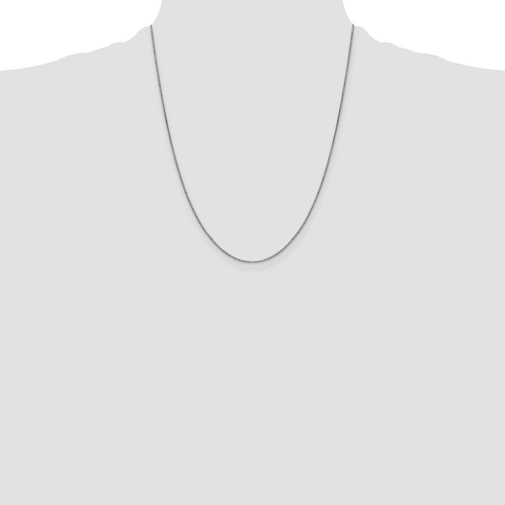 14k WG .9mm Box with Lobster Clasp Chain (2.34 grams)