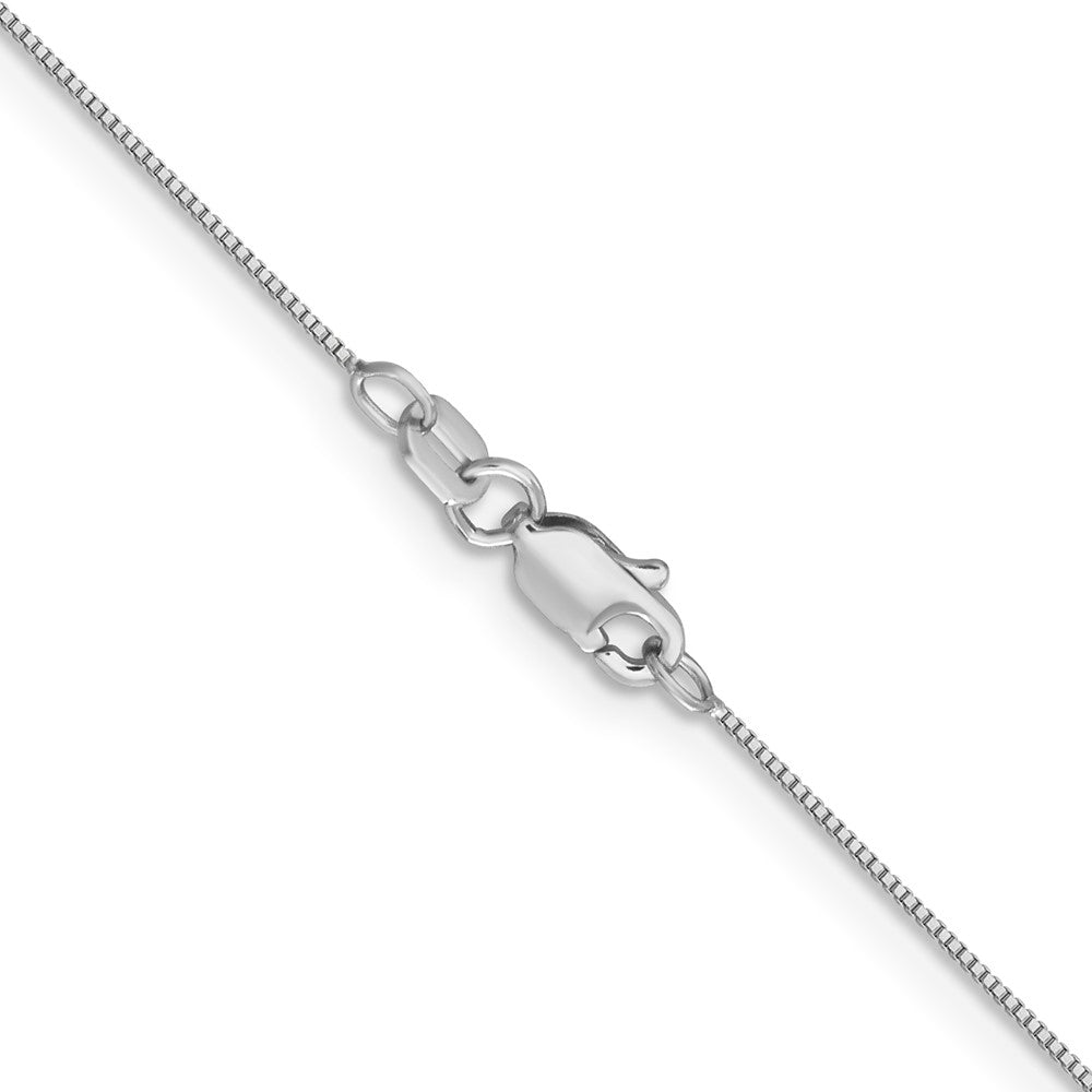 14k WG .5mm Box with Lobster Clasp Chain (1.06 grams)