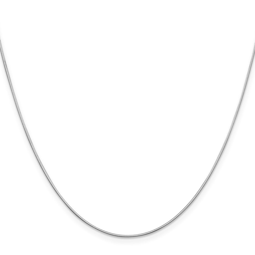 14k WG .6mm Octagonal Snake Chain (2.07 grams)