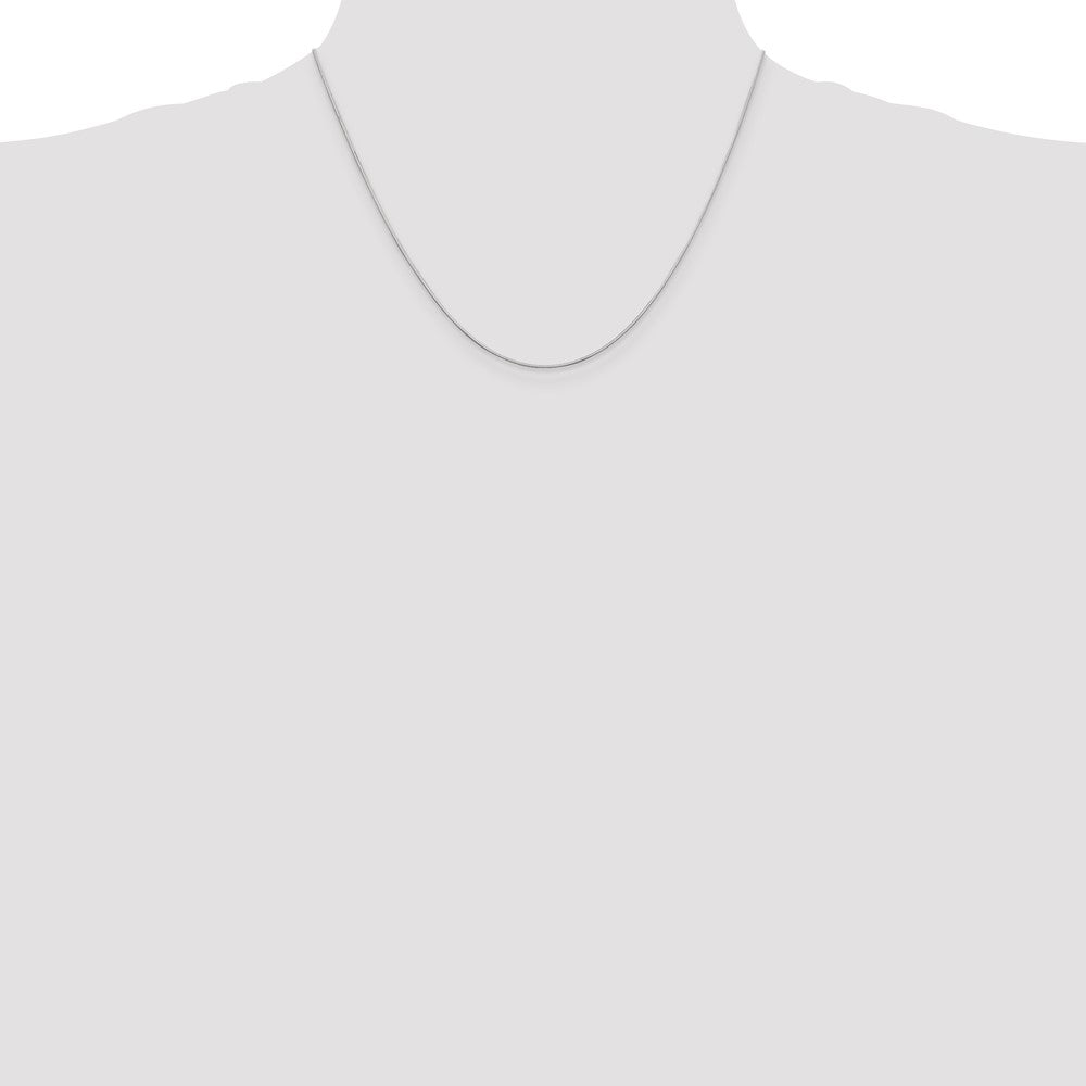 14k WG .6mm Octagonal Snake Chain (2.07 grams)