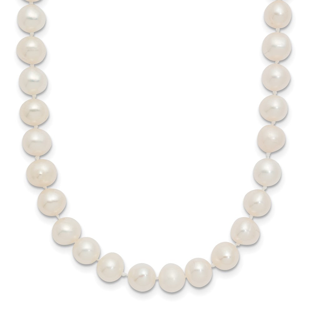 14k 6-7mm White Semi Round Freshwater Cultured Pearl Necklace (0.11 grams)
