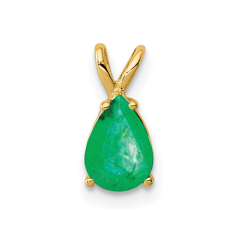 14k Emerald pendant (0.34 grams)