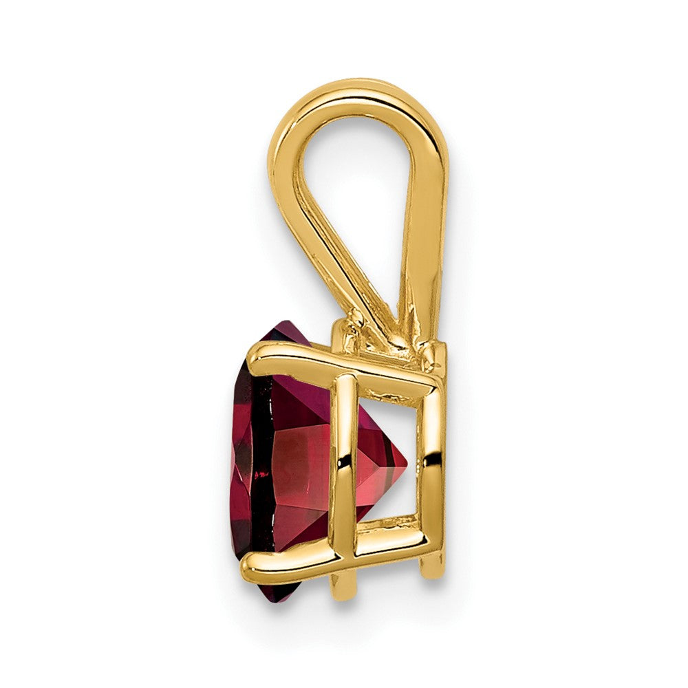 14k 7mm Garnet pendant (0.37 grams)