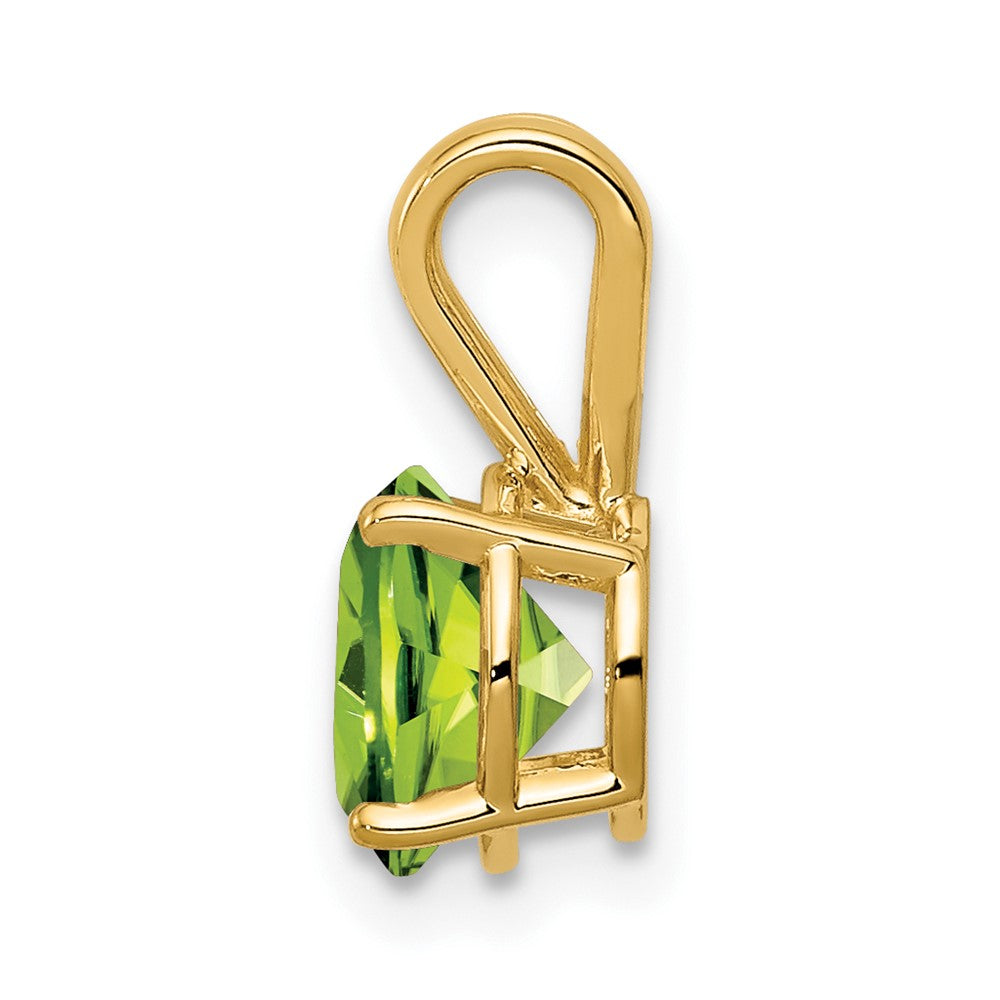 14k 7mm Peridot pendant (0.37 grams)