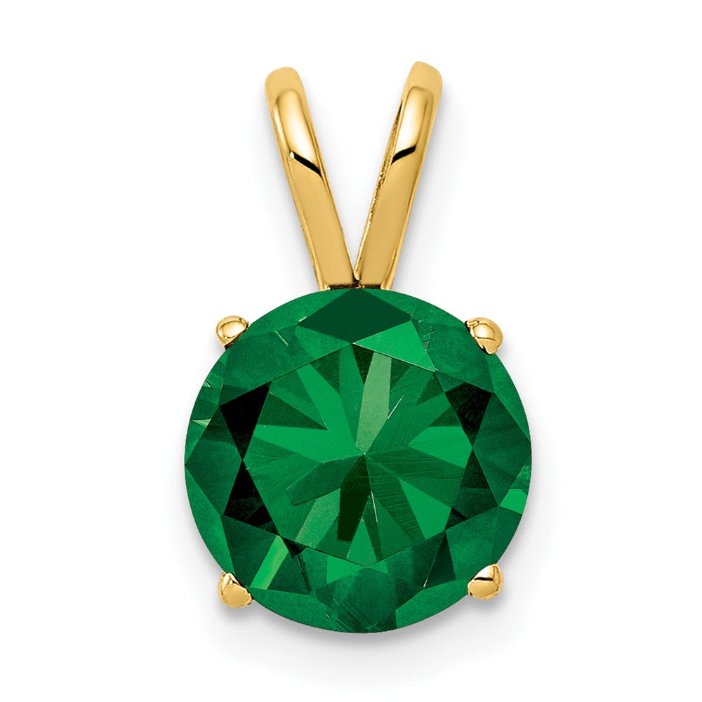 14k 8mm Mount St. Helens pendant (0.4 grams)