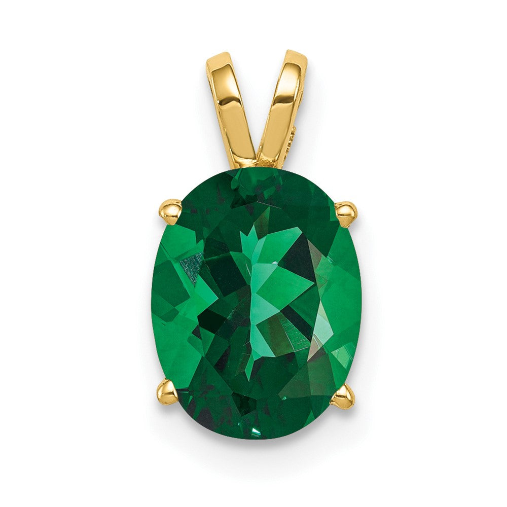 14k 9x7mm Oval Mount St. Helens pendant (0.38 grams)