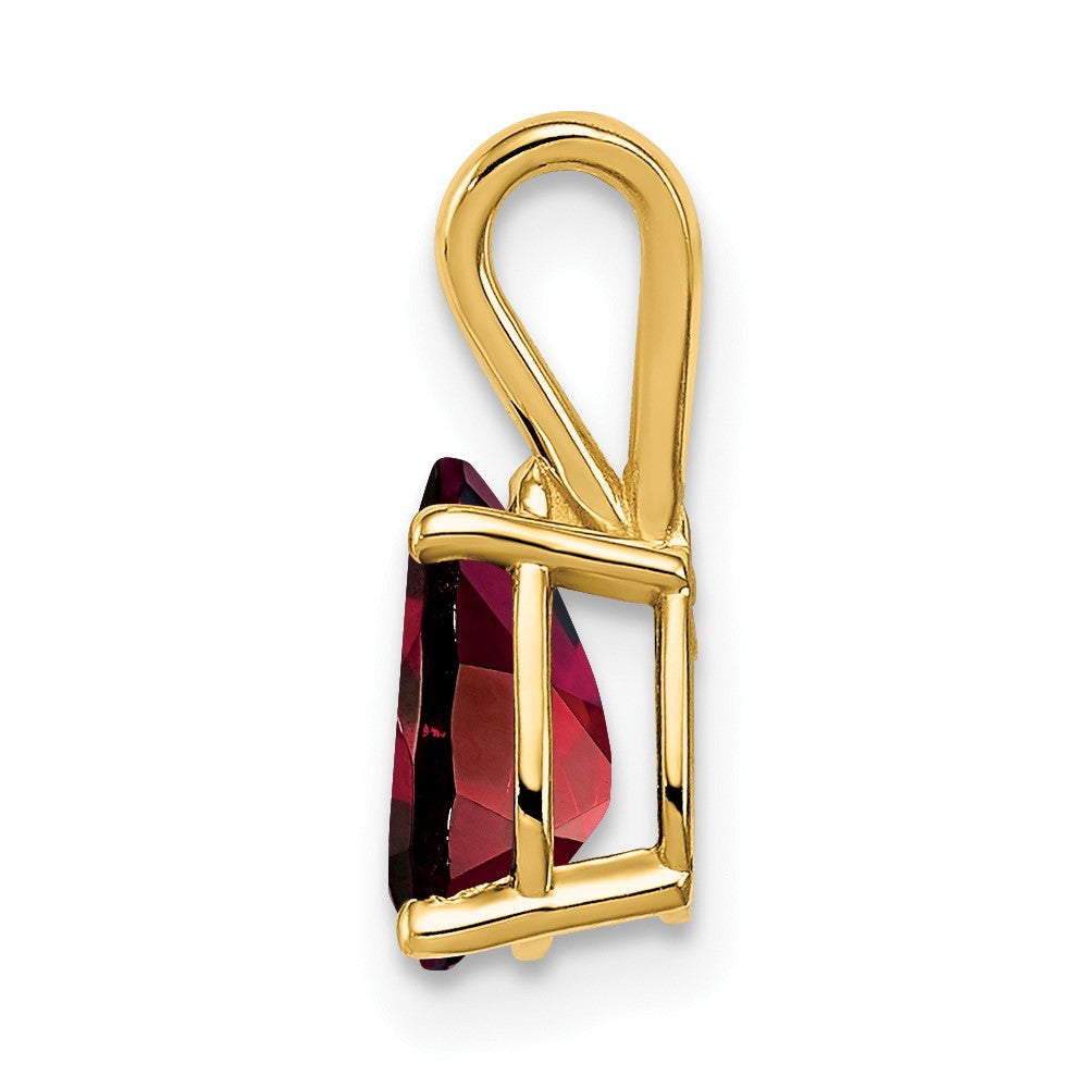 14k 8x5mm Pear Garnet pendant (0.36 grams)